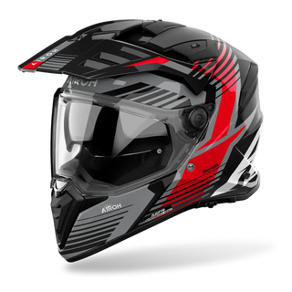 Airoh Bandit Spicy Full Face Helmet - Red Gloss