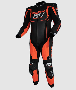 Berik Mugello Leather Race Suit - Black/Red