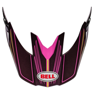Bell Replacement Moto-10 Peak and Mouthpiece - Tagger Purple Haze