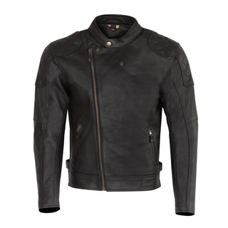 Merlin Chester Cafe D3O Leather Jacket - Black - MotoHeaven