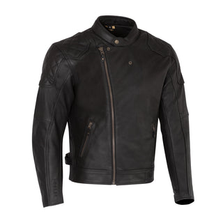 Merlin Chester Cafe D3O Leather Jacket - Black - MotoHeaven