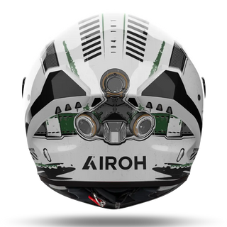 Airoh Connor Alligator Full Face Helmet - Gloss Green/Grey/Black