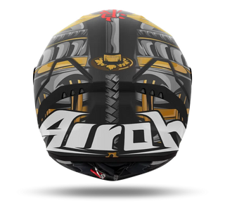 Airoh Connor Samurai Full Face Helmet - Matt Red/Grey/Black