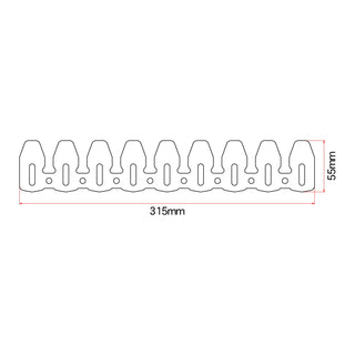 DRC 4-Stroke Universal Exhaust Pipe Guard - Titanium