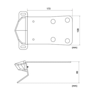 DRC Tail Light & Plate Holder Edge 2 Alloy KLX25008 - Smoke Lens