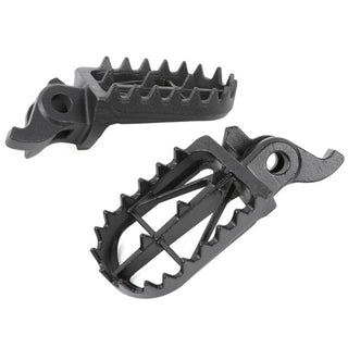 DRC CRF250/45002-,CRF150R07-,CR125/25002-,CRF250L,CRF450L19- - 50mm CrMo Wide Footpegs - Black