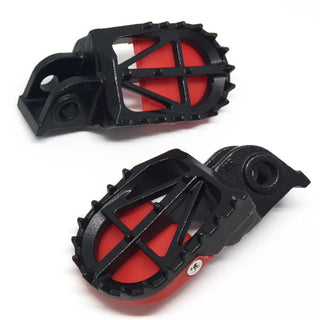 DRC Footpeg Motard With Slider KTM125-52598-,950S-ENDURO ALL,990ADVENTURE ALL - 50mm CrMo - Black