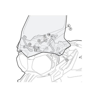 GIVI Specific Fitting Kit For 6401DT