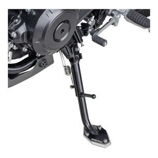 Zeta Side Stand Extender - Black / Silver - Suzuki V-Strom 250 ('17-) / V-Strom