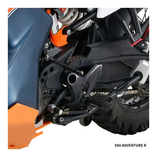 Zeta Adventure Foot Pegs - KTM - Black