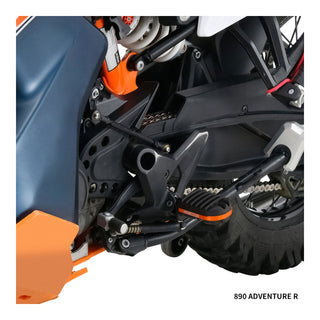Zeta Adventure Foot Pegs - KTM - Orange