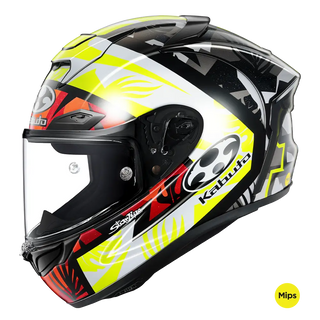 Kabuto F17 GP Mips Joan Mir Helmet - Yellow/Black/Red