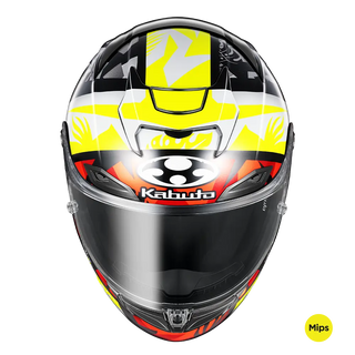 Kabuto F17 GP Mips Joan Mir Helmet - Yellow/Black/Red