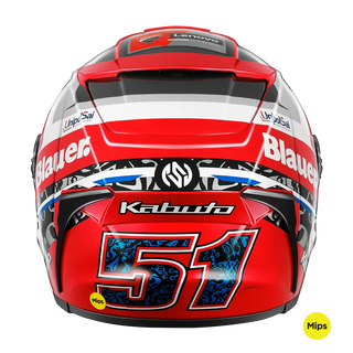 Kabuto F17 GP Mips Michele Pirro Helmet - Red/Grey/Blue