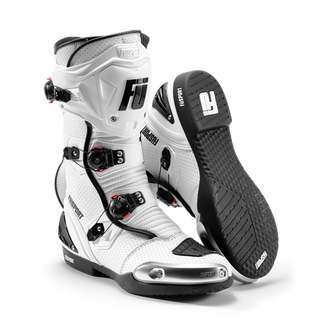 Fusport XR1-GP Perf Motorcycle Boots - Triple White