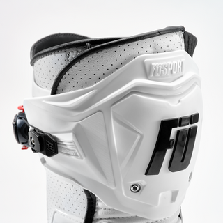 Fusport XR1-GP Perf Motorcycle Boots - Triple White