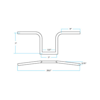 Biltwell Frisco 7/8" Handlebar - Chrome Non-Dimpled