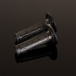 Renthal G198 Ultra Tacky Dual Compound Tapered Half Waffle Grip (Q70) - Black