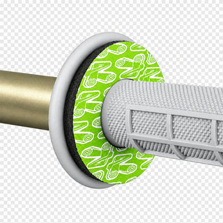 Renthal Grip Donutz Fit Between Grip Flange and Hand - White / Green