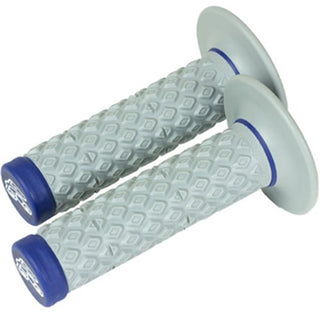 Renthal MX Comfort Dual Compound Handle Grips - Blue / Grey
