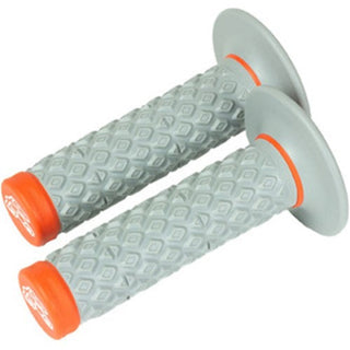 Renthal MX Comfort Dual Compound Handle Grips - Orange / Grey