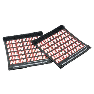Renthal G251 Clean Handlebar Grips - Black / Red