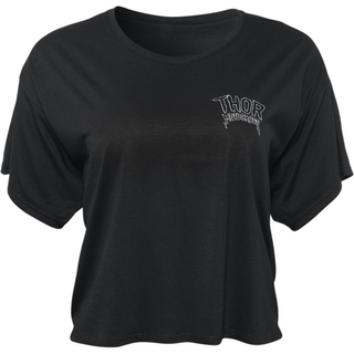 Thor Woman Metal Crop Tee - Black