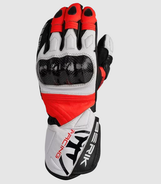 Berik SP1 Carbon Long Sports Gloves - Black/Red/White
