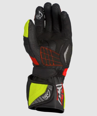 Berik SP1 Carbon Long Sports Gloves - Black/Hi-Viz/Red
