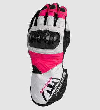 Berik SP1 Carbon Long Sport Ladie's Gloves - Black/White/Pink