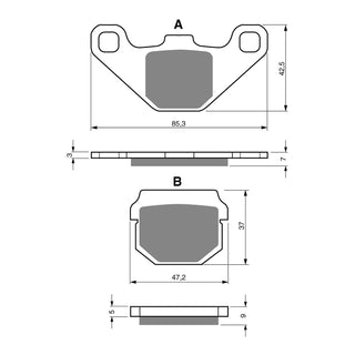 GOLDfren Brake Pads Sintered Sports GF047 - S3 (PH22)