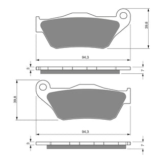 GOLDfren Brake Pads GF262 - S3