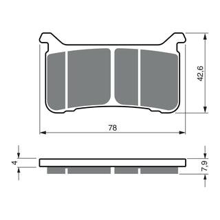 GOLDfren Brake Pads GF386 - S33