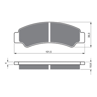 GOLDfren Brake Pads Off-Road Racing GF389 - K5