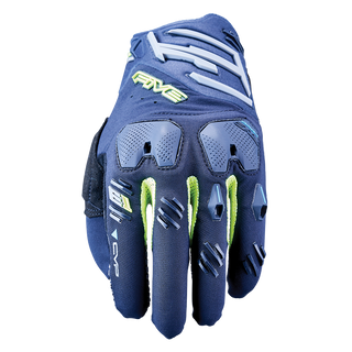 Five E1 Enduro Gloves - Navy/Fluro