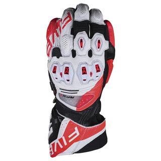 Five RFX-1 EVO Racing Gloves - White/Red