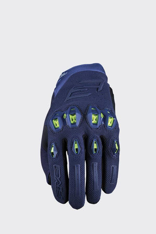 Five Stunt Evo 2 Gloves - Night Blue/Yellow