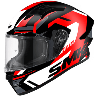 SMK Stellar K-Power (GL231) Full Face Helmet - Black/Red/White