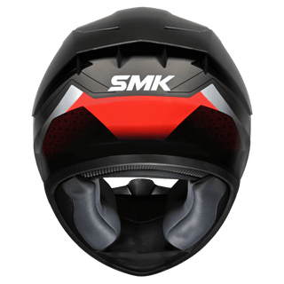 SMK Stellar Sport Flight (GL236) Full Face Helmet - Black/Red/Grey