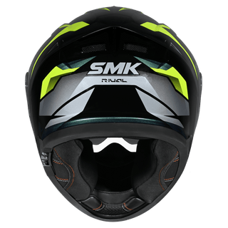 SMK Typhoon 06 Rival (GL254C) Full Face Helmet - Black/Green/Yellow