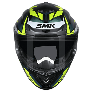 SMK Typhoon 06 Rival (GL254C) Full Face Helmet - Black/Green/Yellow