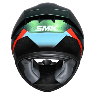 SMK Stellar Sport Flight (GL257C) Full Face Helmet - Black/Blue/Orange