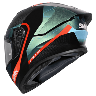 SMK Stellar Sport Flight (GL257C) Full Face Helmet - Black/Blue/Orange