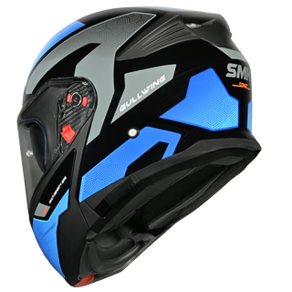 SMK Gullwing Sonic (GL256) Flip-up Helmet - Black/Blue/Grey