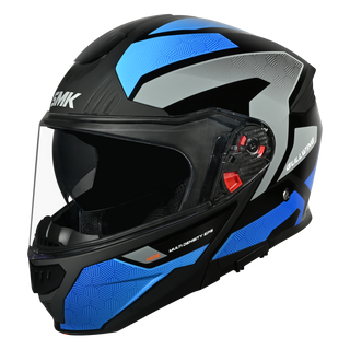 SMK Gullwing Sonic (GL256) Flip-up Helmet - Black/Blue/Grey