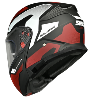 SMK Gullwing Sonic (MA231) Flip-up Helmet - Matt Black/Red/White