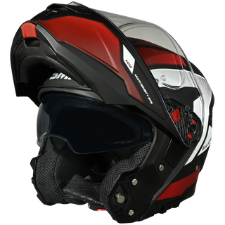 SMK Gullwing Sonic (MA231) Flip-up Helmet - Matt Black/Red/White