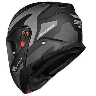 SMK Gullwing Sonic (MA266) Flip-up Helmet - Matt Black/Grey
