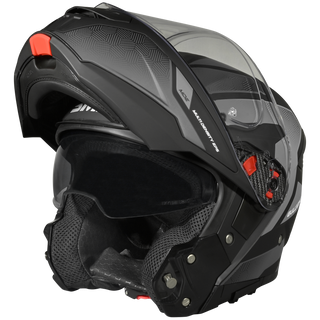 SMK Gullwing Sonic (MA266) Flip-up Helmet - Matt Black/Grey