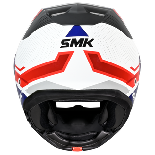 SMK Gullwing Supertour (MA153) Flip-up Helmet - Matt White/Blue/Red